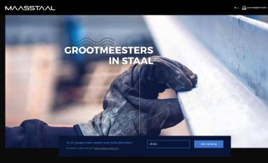 Schermafbeelding van maasstaal.nl