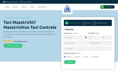 Schermafbeelding van maastrichtsetaxicentrale.nl