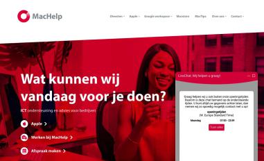 Schermafbeelding van machelp.nl