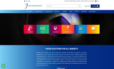 Schermafbeelding van machine-vision-shop.com