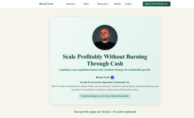 Schermafbeelding van maciejturek.com