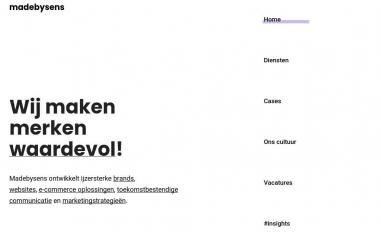 Schermafbeelding van madebysens.nl