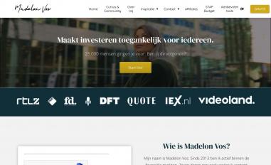 Schermafbeelding van madelonvos.nl