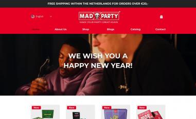 Schermafbeelding van madpartygames.com