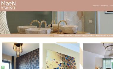 Schermafbeelding van maeninteriors.com