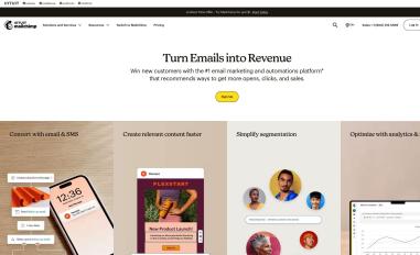 Schermafbeelding van mailchimp.com