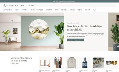 Schermafbeelding van majestically.nl