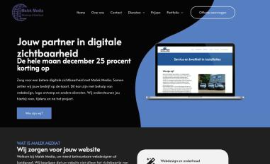 Schermafbeelding van malekmedia.nl