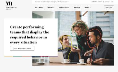 Schermafbeelding van managementdrives.com