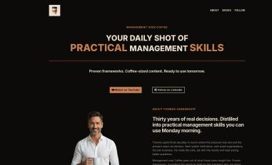 Schermafbeelding van managementovercoffee.com