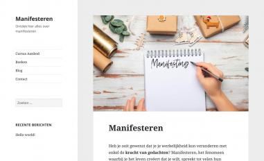 Schermafbeelding van manifesteren.com