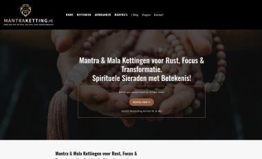Schermafbeelding van mantraketting.nl