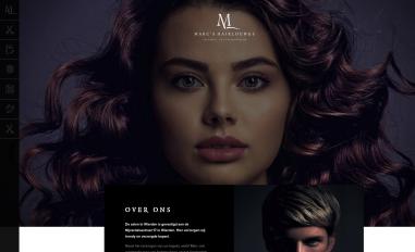 Schermafbeelding van marcshairlounge.nl