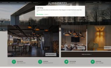 Schermafbeelding van maretti.com