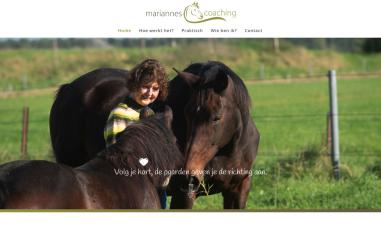 Schermafbeelding van mariannescoaching.net
