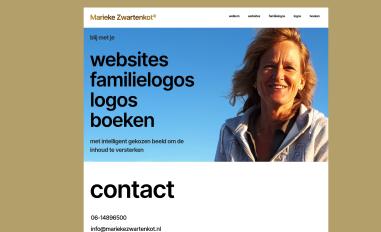 Schermafbeelding van mariekezwartenkot.nl