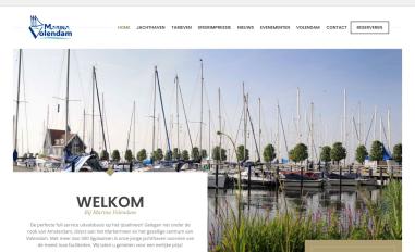Schermafbeelding van marinavolendam.nl