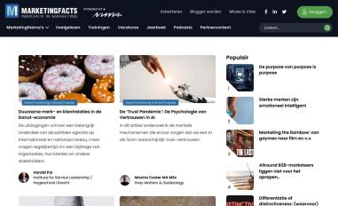 Schermafbeelding van marketingfacts.nl