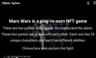 Schermafbeelding van mars-wars.com