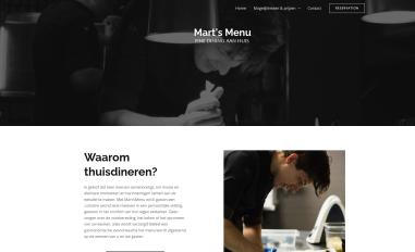 Schermafbeelding van martsmenu.nl
