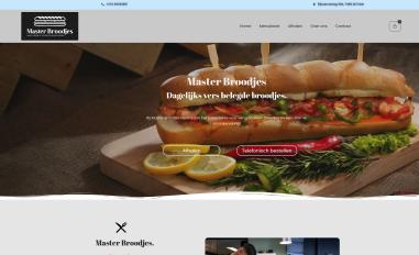 Schermafbeelding van masterbroodjes.nl