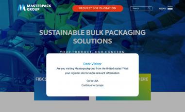 Schermafbeelding van masterpackgroup.com