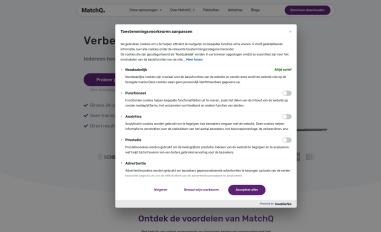 Schermafbeelding van matchq.nl