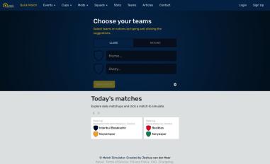 Schermafbeelding van matchsimulator.com