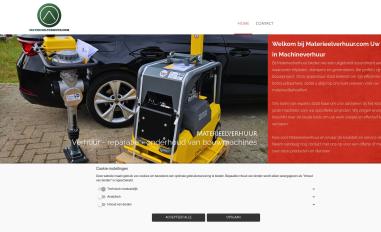 Schermafbeelding van materieelverhuur.com