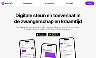 Schermafbeelding van maternify.com