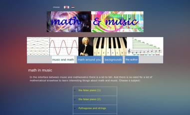 Schermafbeelding van mathandmusic.nl