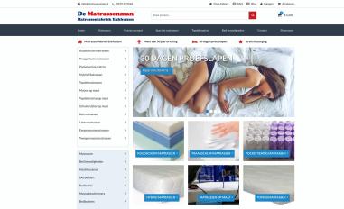 Schermafbeelding van matrassenman.nl