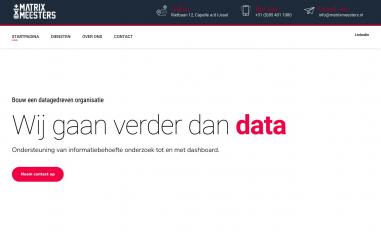Schermafbeelding van matrixmeesters.nl