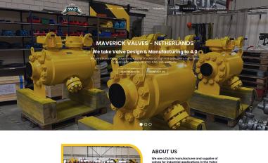 Schermafbeelding van maverickvalves.com