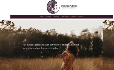 Schermafbeelding van maximepadmos.nl