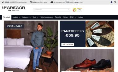 Schermafbeelding van mcgregorshoes.nl