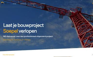 Schermafbeelding van mdaannemers.nl