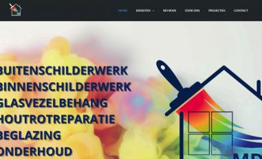 Schermafbeelding van mdschilderwerken.nl