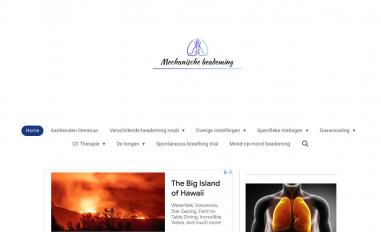 Schermafbeelding van mechanischebeademing.nl