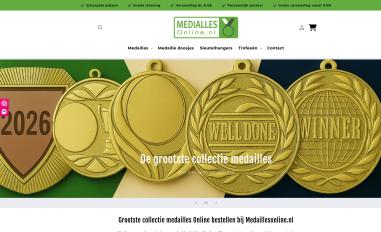 Schermafbeelding van medaillesonline.nl