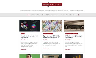 Schermafbeelding van mediaonderzoek.nl