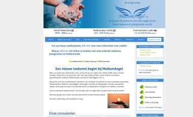 Schermafbeelding van mediumangel.nl