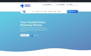 Schermafbeelding van medlinepharma.com