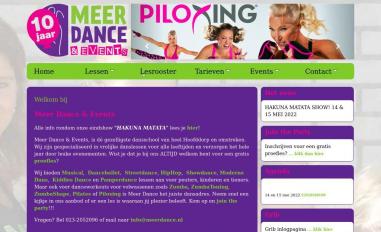 Schermafbeelding van meerdance.nl