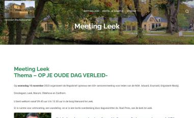 Schermafbeelding van meetingleek.nl