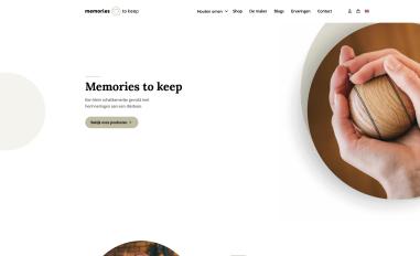 Schermafbeelding van memoriestokeep.com