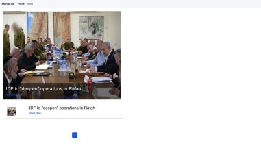 Schermafbeelding van mena-live.com