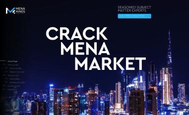 Schermafbeelding van mena-minds.com