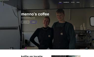 Schermafbeelding van mennoscoffee.nl