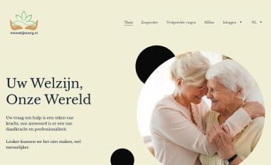 Schermafbeelding van menselijkezorg.nl